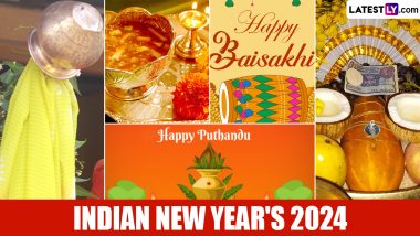 Hindu New Year's Days 2024 Dates in Different States: Ugadi, Gudi Padwa, Puthandu, Vishu, Jur Sital and More; Enjoy the Colourful Mosaic of India's Harvest Festivals and New Year's Days