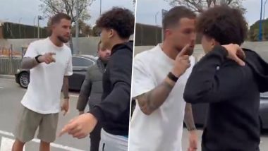 Barcelona Defender Inigo Martinez Gets off His Car To Confront Fans Who Were Insulting Him, Video Goes Viral