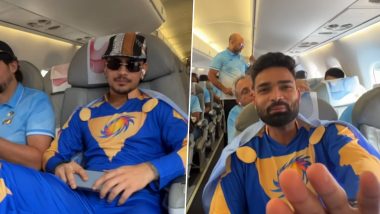 Ishan Kishan, Kumar Kartikeya and Other Mumbai Indians Players Don Punishment Superman Jumpsuits Following MI vs RR IPL 2024 (Watch Videos)