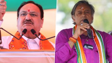 Thiruvananthapuram Lok Sabha Election 2024: JP Nadda Takes Swipe at Congress Candidate Shashi Tharoor, Says 'Kerala Will Defeat Disconnected Elements'