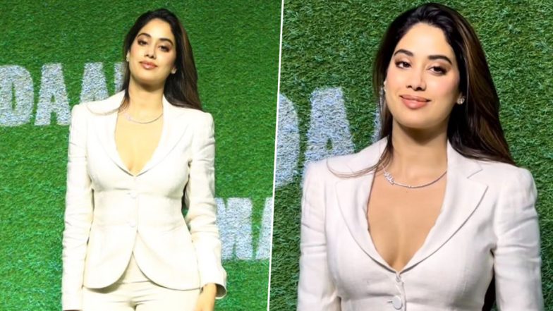 Janhvi Kapoor Dons ‘Shiku’ Neckpiece at Maidaan Screening; See Actress’ Viral Pic Flaunting Boyfriend Shikhar Pahariya’s Name