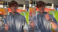 &lsquo;Thanks for Your Support...&rsquo;, Jannik Sinner Reacts After Winning Men&rsquo;s Singles Final at Miami Open 2024 (Watch Video)