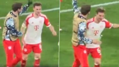 Joshua Kimmich Does Bukayo Saka’s Trademark Celebration After Bayern Munich Eliminates Arsenal From UCL 2023–24 (Watch Video)
