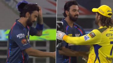 KL Rahul Removes Cap Before Shaking Hands With MS Dhoni Following LSG vs CSK IPL 2024 Match, Video Goes Viral