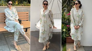 Karisma Kapoor’s Pastel Green Floral Co-Ord Set Is the Ultimate Summer Style Statement (View Pics)