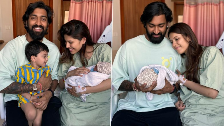 Krunal Pandya, Wife Pankhuri Sharma Blessed With Baby Boy ‘Vayu’, LSG All-Rounder Shares Adorable Pics (See Post)