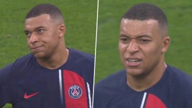Kylian Mbappe Gives Upsetting Reaction After Being Subbed Off During Marseille vs PSG Ligue 1 2023–24 Clash (Watch Video)