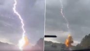 US: Moving Vehicle Gets Struck by Lightning in Florida's Tampa, Stunning Video Surfaces