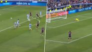 Lionel Messi Goal Video: Watch Argentina Star Score A Screamer From Long Ranger During Sporting Kansas City vs Inter Miami MLS 2024 Match