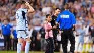Young Fan Invades Pitch At Arrowhead Stadium To Click Selfie With Lionel Messi During Sporting Kansas City vs Inter Miami MLS 2024 Match (Watch Video)