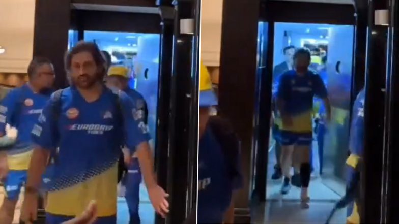 Viral Video Shows MS Dhoni Limping in Team Hotel After MI vs CSK IPL 2024 Match