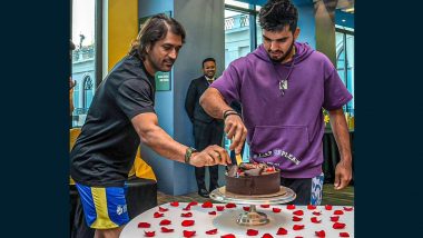 MS Dhoni Celebrates CSK Teammate Nishant Sindhu's Birthday By Cutting Cake Amidst IPL 2024, Picture Goes Viral!