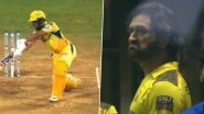 MS Dhoni&rsquo;s Reaction to Ruturaj Gaikwad&rsquo;s Magnificent Six off Akash Madhwal&rsquo;s Bowling During MI vs CSK IPL 2024 Match Goes Viral (Watch Video)