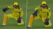 MS Dhoni Writhes in Pain After He Fails To Take Catch To Dismiss Abdul Samad During CSK vs SRH IPL 2024 Match (Watch Video)
