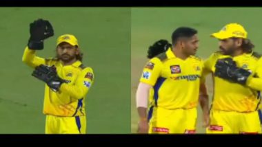 MS Dhoni Sets Field As He Successfully Plans Travis Head’s Dismissal During CSK vs SRH IPL 2024 Match, Video Goes Viral