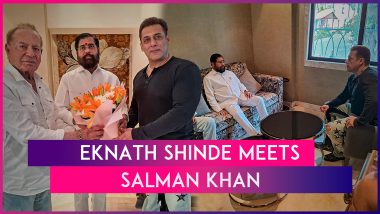 Maharashtra CM Eknath Shinde Meets Salman Khan Days After Firing Outside Actor’s Residence; Assures Strict Action