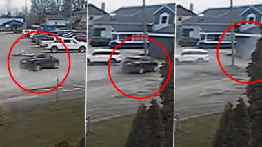 Michigan Car Crash Video: Drunk Driver Crashes Into Children's Birthday Party in Monroe County, Two Children Killed and 13 Others Injured; Disturbing Clip Surfaces