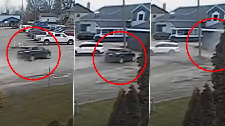 Michigan Car Crash Video: Drunk Driver Crashes Into Children's Birthday Party in Monroe County, Two Children Killed and 13 Others Injured; Disturbing Clip Surfaces