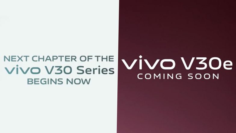 Vivo V30e Launch in India Teased Today; Check Expected Price, Specifications and Features of New Vivo Smartphone