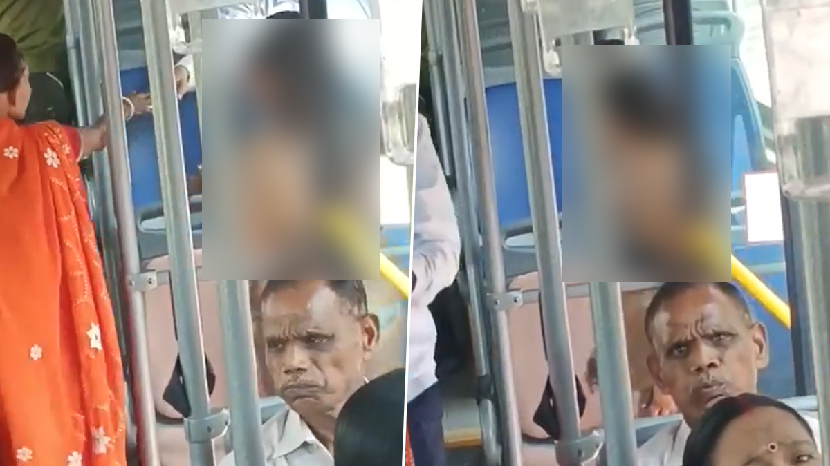 Semi-Naked Woman in Delhi Bus: Viral Video Shows Woman Travelling in Bus  Wearing Just Bra and Panty, Netizens Stunned | 📰 LatestLY