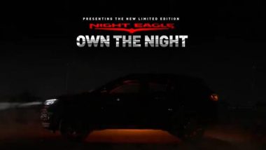 Jeep Compass Night Eagle 2024 Model Teased, Likely To Launch Soon in India; Check More Details About New Jeep Compass Limited Edition Car (Watch Teaser Video)