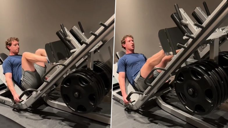 Mark Zuckerberg Knee Surgery: Meta CEO Returns to Gym After Five Months of Knee Surgery, Says 'Recovery Is Going Well and Starting To Get Strength Back'