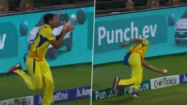 Mustafizur Rahman Shows Excellent Presence of Mind As He Takes Catch To Dismiss Suryakumar Yadav During MI vs CSK IPL 2024 Match (Watch Video)