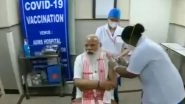Covishield by AstraZeneca or Bharat Biotech's Covaxin, Which COVID-19 Vaccine Was Administered to PM Narendra Modi? Watch Video