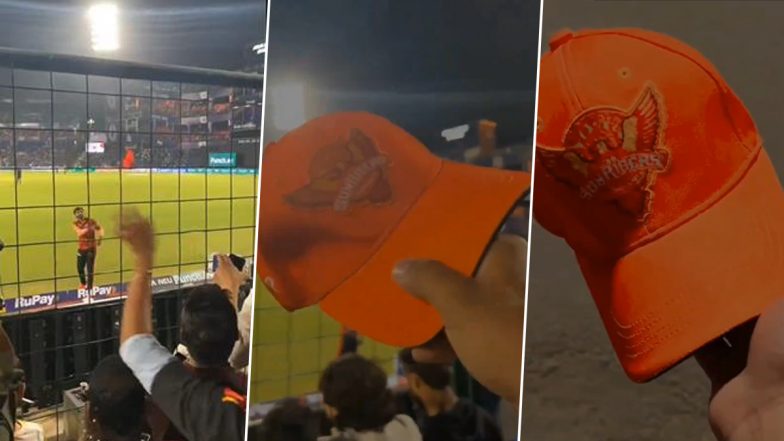 Nitish Kumar Reddy Makes a Fan’s Day After Giving Away His Cap to Him During DC vs SRH IPL 2024 Match (Watch Video)