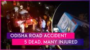 Odisha Accident: Five Dead, Many Injured In Jajpur District After Passenger Bus Falls Off Overbridge On National Highway-16