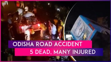 Odisha Accident: Five Dead, Many Injured In Jajpur District After Passenger Bus Falls Off Overbridge On National Highway-16