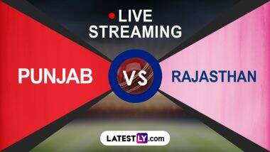 IPL 2024 Punjab Kings vs Rajasthan Royals Free Live Streaming Online on JioCinema: Get TV Channel Telecast Details of PBKS vs RR T20 Cricket Match on Star Sports