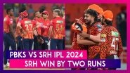 PBKS vs SRH IPL 2024 Stat Highlights: Nitish Kumar Reddy Leads Sunrisers Hyderabad to Narrow Win
