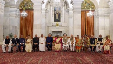 Padma Awards 2024 Winners List: Venkaiah Naidu, Mithun Chakraborty, Usha Uthup, Ram Naik and Others Conferred Padma Awards by President Droupadi Murmu (See Pics and Videos)