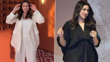 Parineeti Chopra Is Not Pregnant; Actress Shuts Down Pregnancy Rumours by Flaunting Her Style in a Fitted Outfit (Watch Video)