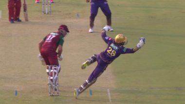 Phil Salt Shows Sharp Reflexes, Takes Stunning One-Handed Catch To Dismiss Marcus Stoinis During KKR vs LSG IPL 2024 Match (Watch Video)