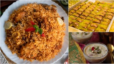Popular Eid Food Around the World: Biryani, Baklava, Sheer Khurma – 5 Traditional Treats That Would Make Eid ul-Fitr 2024 Celebrations Truly Special