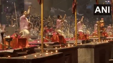 'Prayas: Dharohar Kashi Ki': Envoys, Diplomats Attend Ganga Aarti at Varanasi's Dashashwamedh Ghat (Watch Video)