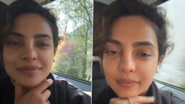 Heads of State Actress Priyanka Chopra Shows Her Makeup-Free Look While Heading To Work (Watch Video)