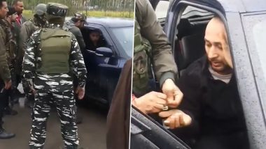 Pulwama: Police and CRPF Personnel Save Life of Car Driver by Giving Him First Aid After He Faints Suddenly; Viral Video Surfaces