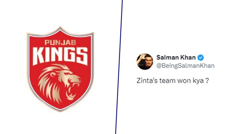 Punjab Kings React to Salman Khan’s Old Tweet ‘Preity Zinta’s Team Won Kya?’ After PBKS Record Highest Successful Chase in T20 Cricket vs KKR in IPL 2024