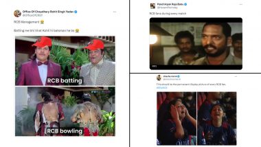 RCB Funny Memes and Jokes Go Viral After Royal Challengers Bengaluru Suffer Fourth Defeat in IPL 2024 With Six-Wicket Loss to Rajasthan Royals