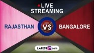 IPL 2024 Rajasthan Royals vs Royal Challengers Bengaluru Free Live Streaming Online on JioCinema: Get TV Channel Telecast Details of RR vs RCB T20 Cricket Match on Star Sports