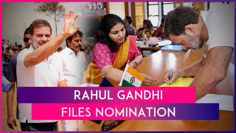 Lok Sabha Election 2024: Congress Leader Rahul Gandhi Files His ...