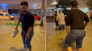 Dubai Rains: Video of Rahul Vaidya Holding Sneakers and Struggling To Walk Through Knee-Deep Water Goes Viral – WATCH