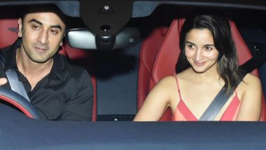 Ranbir Kapoor Steps Out With Alia Bhatt in His Swanky New Car (Watch Video)
