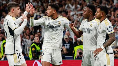 Real Madrid 3–3 Manchester City, UEFA Champions League 2023–24: Rodrygo and Federico Valverde Score As Los Blancos Hold Cityzens to a Draw in a Tight Quarter-Final First Leg