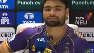 Rinku Singh Explains Reason For Featuring as Impact Sub in Last Few Games After KKR vs RR IPL 2024 Match, Says He's Suffering From 'Niggle' (Watch Video)