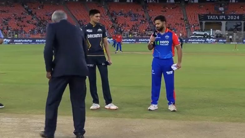 Rishabh Pant Mimics Ravi Shastri At Toss of GT vs DC IPL 2024, Watch Viral Video