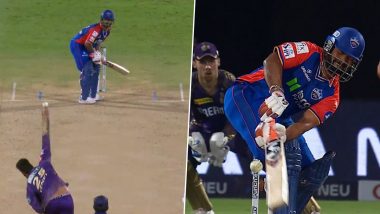 Rishabh Pant Hits Stunning No-Look Six off Venkatesh Iyer’s Bowling During DC vs KKR IPL 2024 Match (Watch Video)